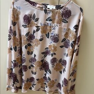 Beautiful LOFT XL Blouse with Back Cutout